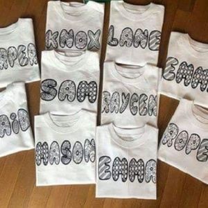Coloring Name T shirts